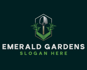 Gardening Shovel Tool logo design