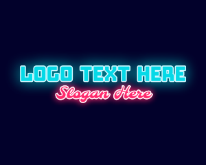 Cyberspace - Gaming Neon Studio logo design