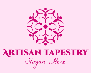 Pink Flower Spa logo design