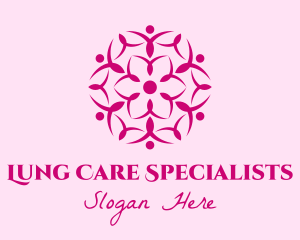 Pink Flower Spa logo design