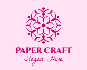 Pink Flower Spa logo design