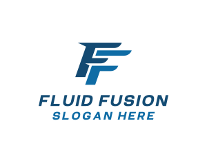 Blue Letter F & F Firm logo design