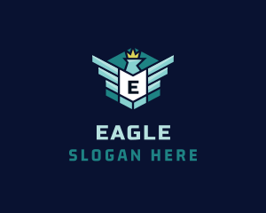 Crown Eagle Rank logo design