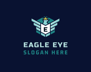 Crown Eagle Rank logo design