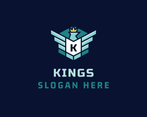 Crown Eagle Rank logo design