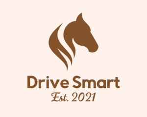 Stallion Horse Head logo design