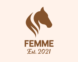 Stallion Horse Head logo design