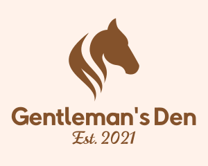 Stallion Horse Head logo design