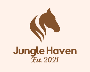 Stallion Horse Head logo design