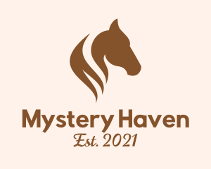 Stallion Horse Head logo design