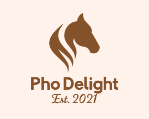 Stallion Horse Head logo design