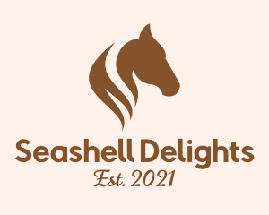 Stallion Horse Head logo design