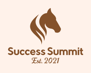 Stallion Horse Head logo design