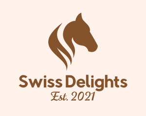 Stallion Horse Head logo design