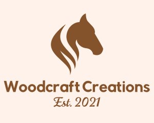 Stallion Horse Head logo design