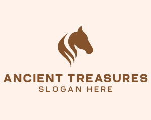 Stallion Horse Head logo design