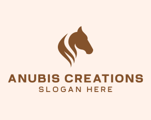 Stallion Horse Head logo design