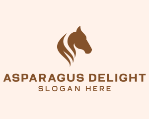 Stallion Horse Head logo design