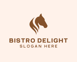 Stallion Horse Head logo design