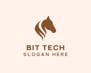 Stallion Horse Head logo design