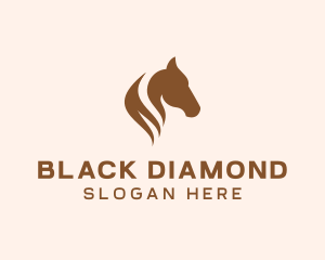 Stallion Horse Head logo design