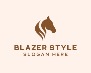 Stallion Horse Head logo design