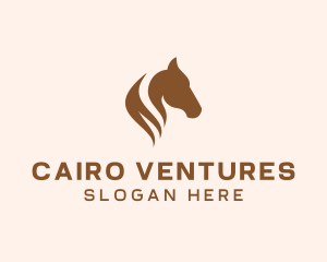 Stallion Horse Head logo design