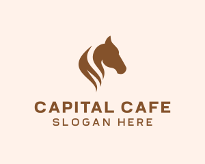 Stallion Horse Head logo design