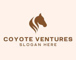 Stallion Horse Head logo design