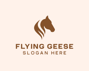 Stallion Horse Head logo design