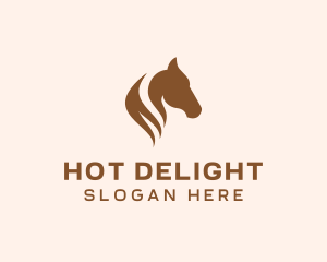 Stallion Horse Head logo design