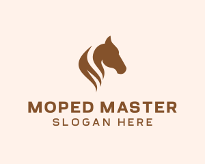 Stallion Horse Head logo design