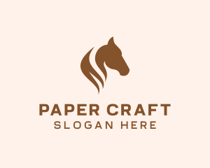 Stallion Horse Head logo design