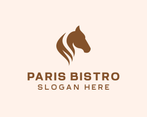 Stallion Horse Head logo design