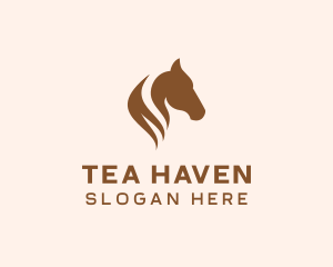 Stallion Horse Head logo design