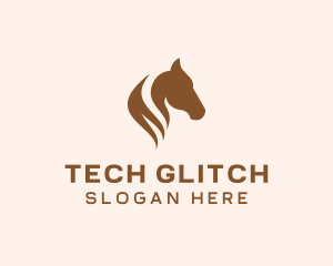 Stallion Horse Head logo design