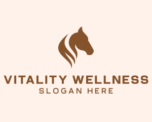 Stallion Horse Head logo design