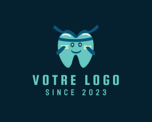 Dentistry - Ninja Tooth Cartoon logo design