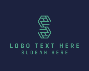 Octagonal - Tech Digital Maze logo design