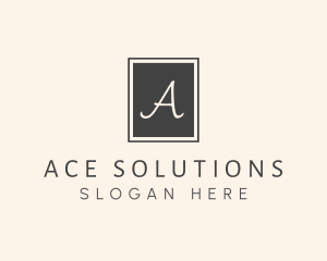 Elegant Square Lettermark logo design