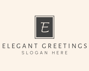 Elegant Square Lettermark logo design