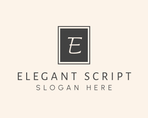 Elegant Square Lettermark logo design