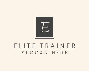 Elegant Square Lettermark logo design