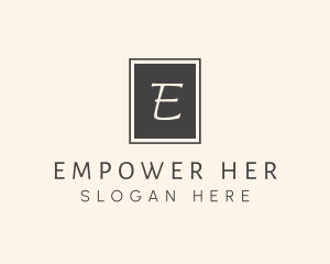 Elegant Square Lettermark logo design