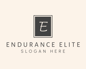 Elegant Square Lettermark logo design