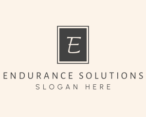 Elegant Square Lettermark logo design