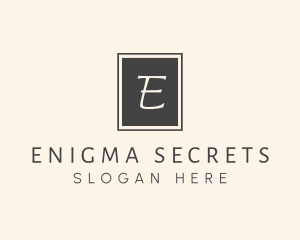 Elegant Square Lettermark logo design