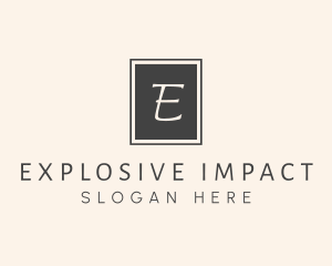 Elegant Square Lettermark logo design