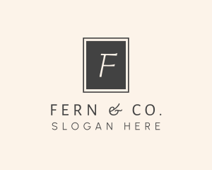 Elegant Square Lettermark logo design