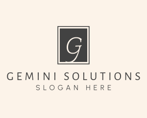 Elegant Square Lettermark logo design